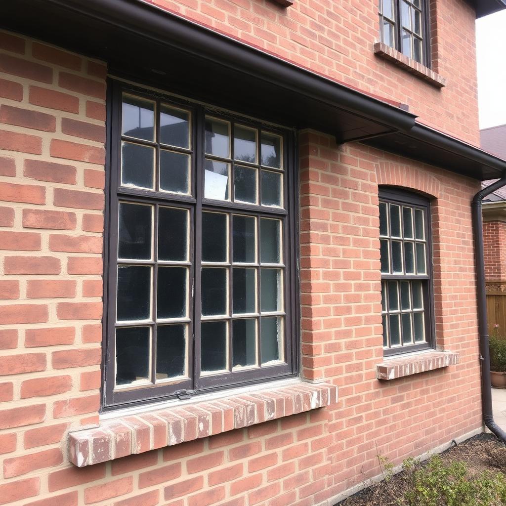 Brick Estate Window Replacement Before